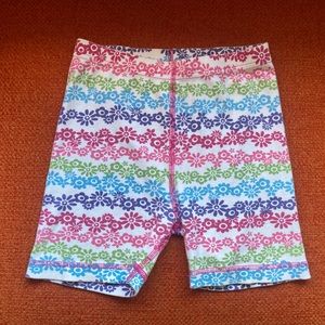 ❤️ Hanna Anderson Flowers bike shorts or pj bottoms girls size 8